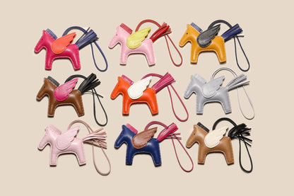 PU Horse Bag Charm | Cute Leather Pendant for Handbags, Keys & Accessories