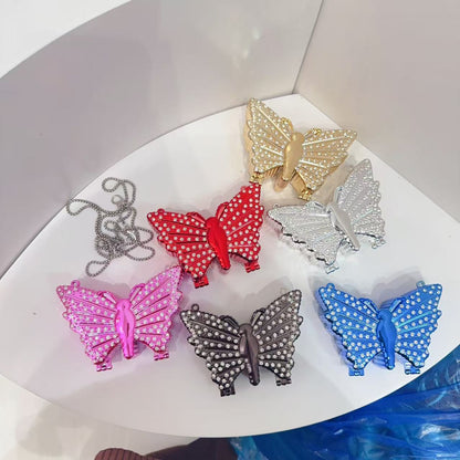 Butterfly Rhinestone Evening Clutch Bag – Sparkly Crystal Mini Crossbody