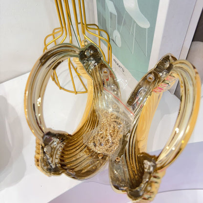 Metal Wire Evening Bag – Mini Top Handle Party Clutch | Greenyuna