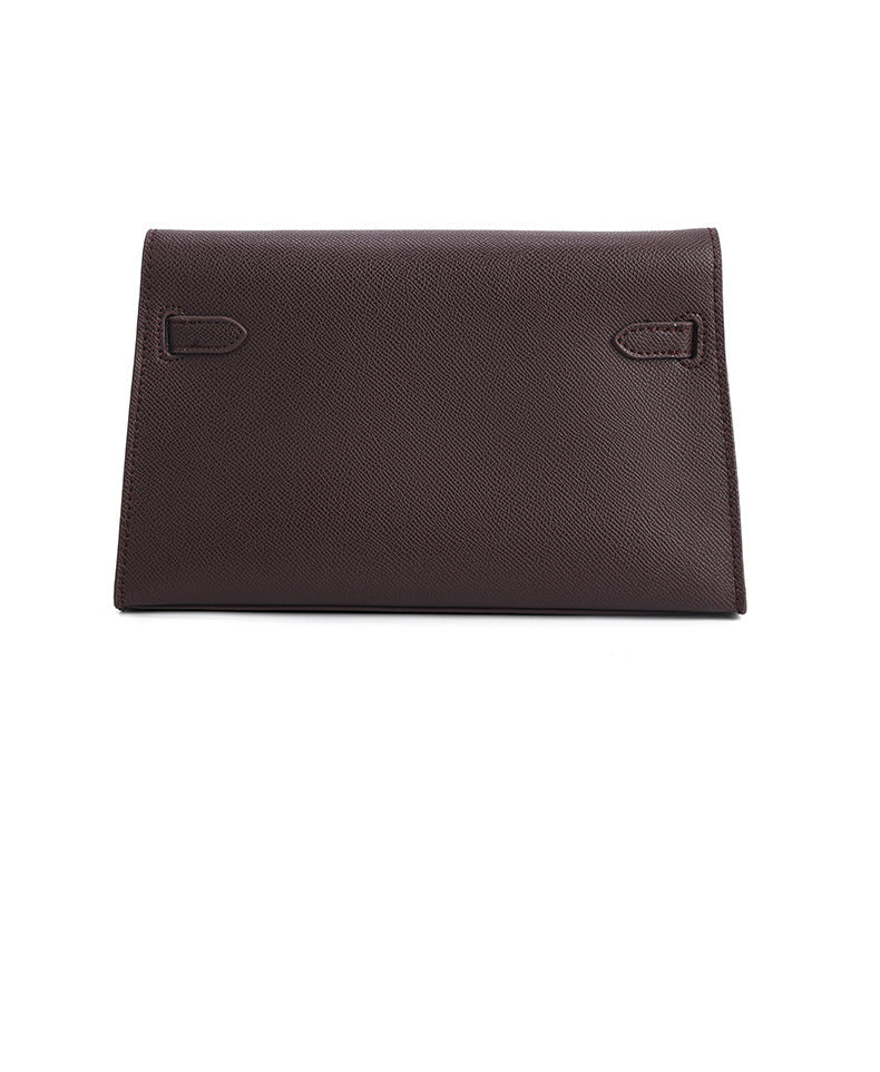 Classic Structured Handbag Wholesale | H Series 25 cm PU Top Handle Bag | GREEN Factory