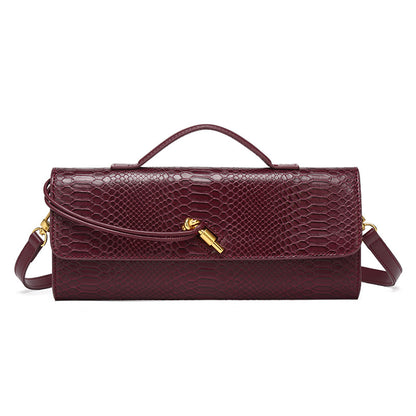 Croc Embossed Evening Clutch 30cm | Shoulder & Hand Carry | GREEN Factory