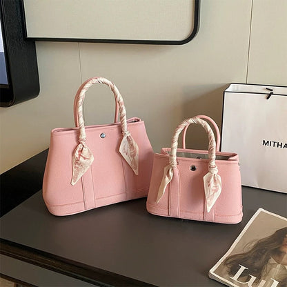 Classic Soft Tote 30cm | Premium PU Daily Handbag – GREEN Factory