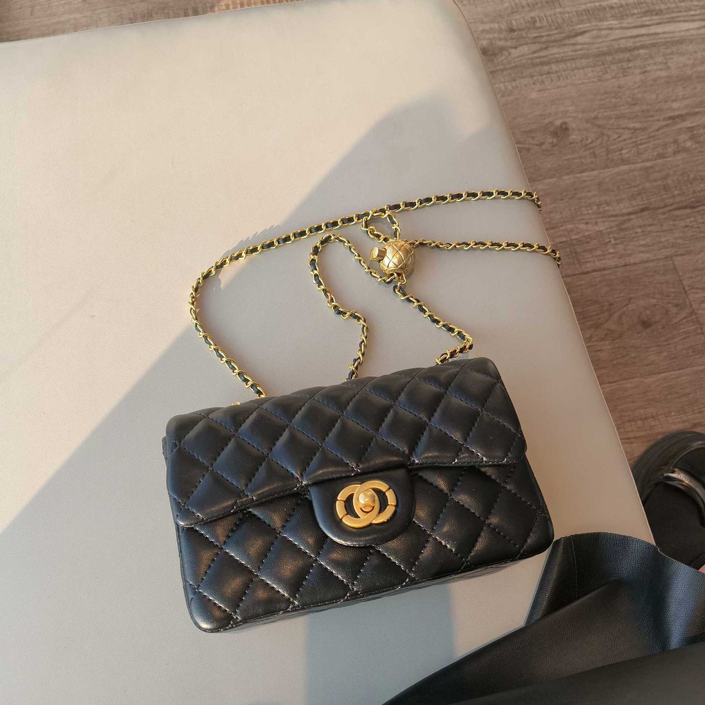 C Series · Mini Genuine Leather Quilted Chain Crossbody Bag – 7 Colors | Classic Small Flap | Greenyuna