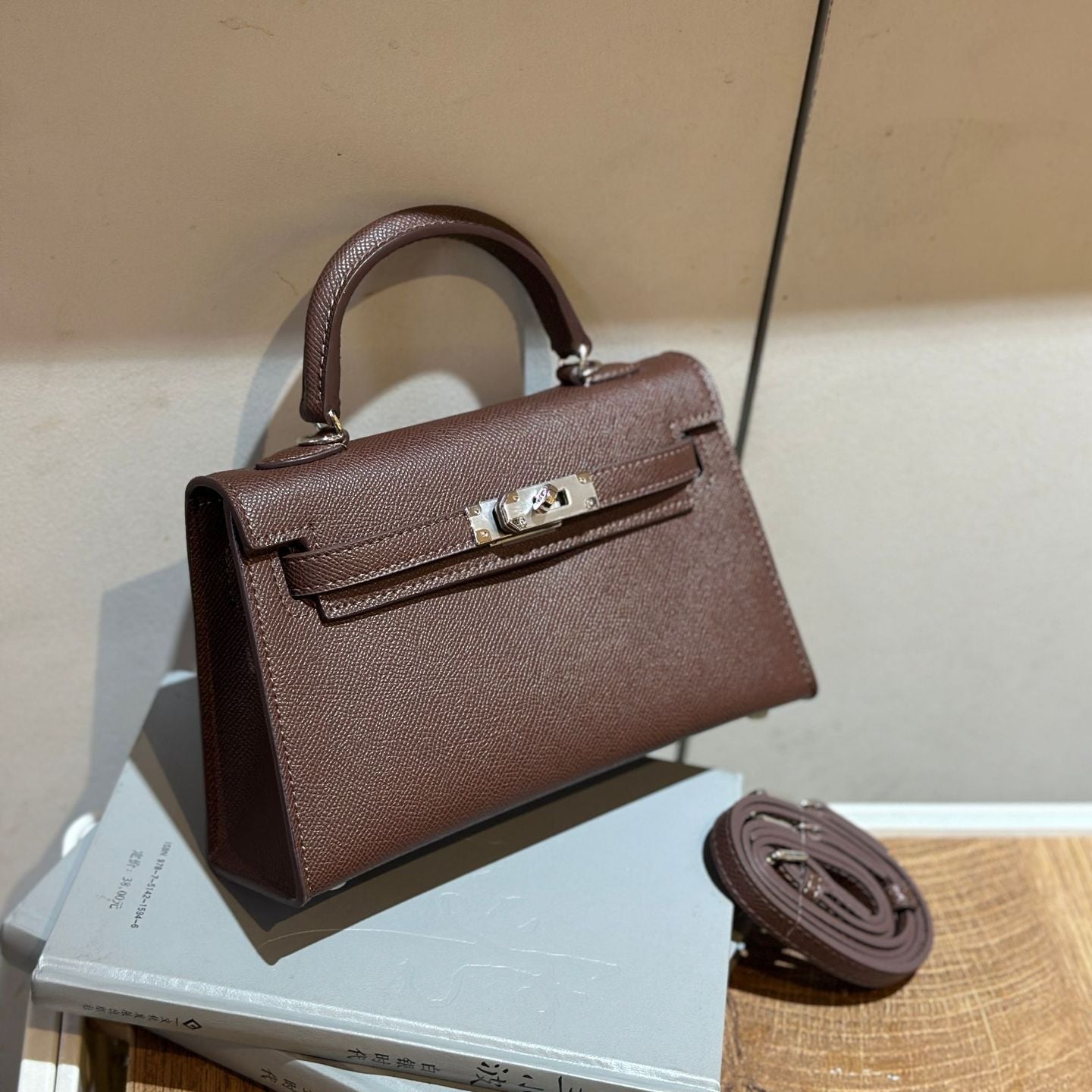 Elegant Structured Bag Wholesale |22 cm PU Handbag Silver | GREEN Factory