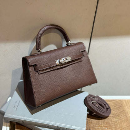 Elegant Structured Bag Wholesale |22 cm PU Handbag Silver | GREEN Factory