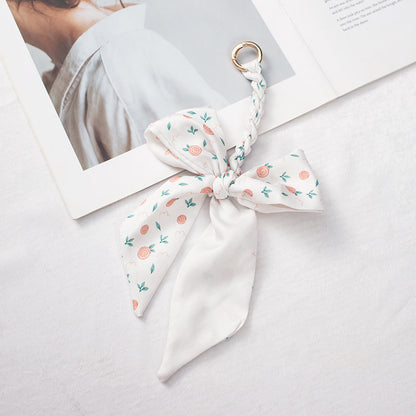 Silk Scarf Bag Charm – Twilly Ribbon Purse Accessory | Greenyuna