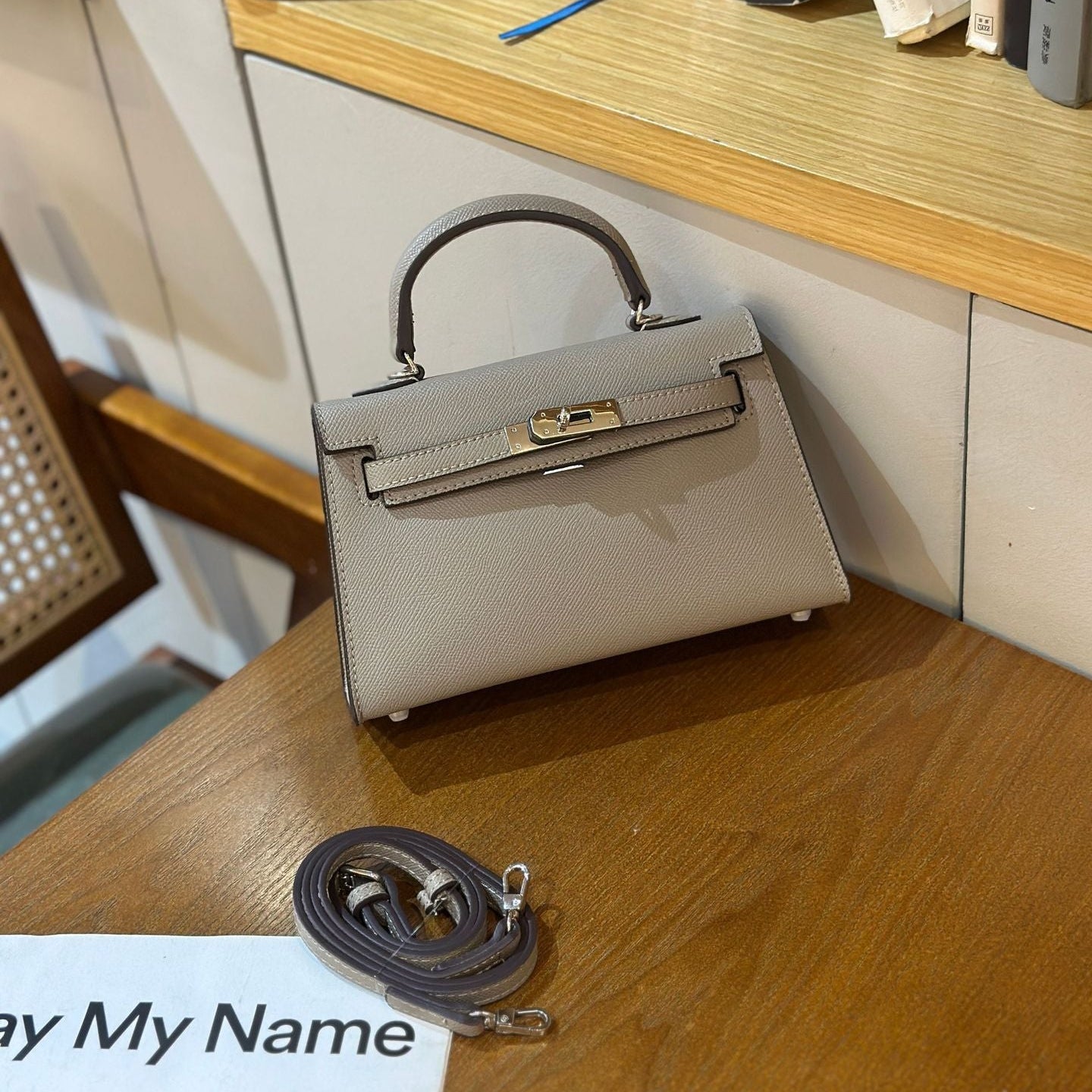 Elegant Structured Bag Wholesale |22 cm PU Handbag Silver | GREEN Factory