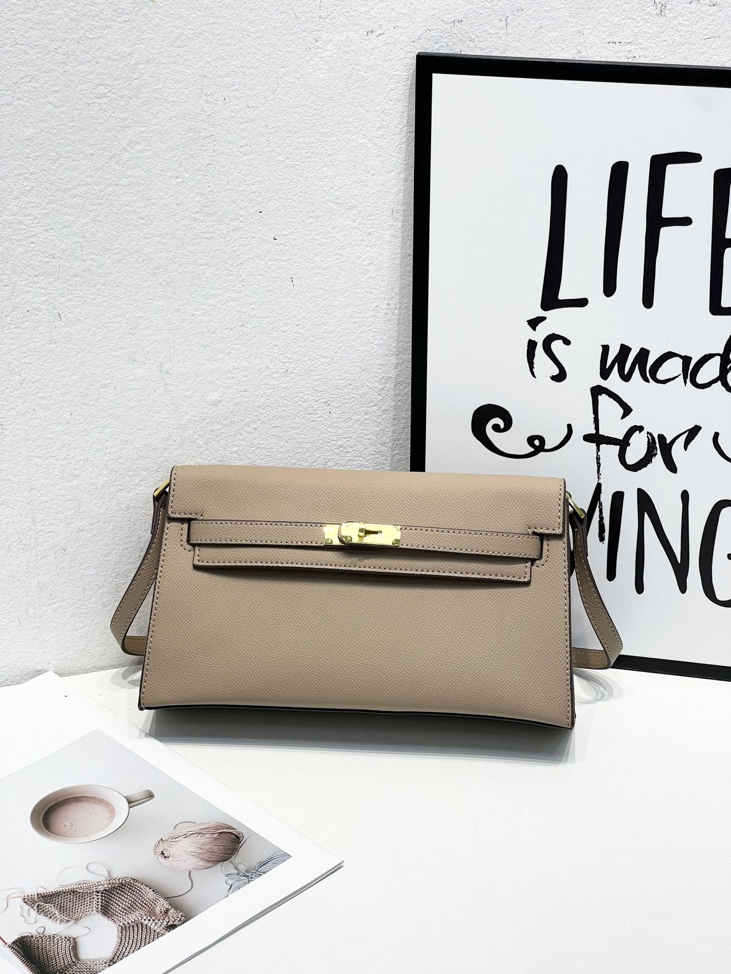 H Series 27 cm Structured Crossbody Bag | Premium PU Leatheruette bag