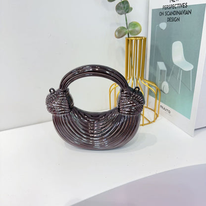 Metal Wire Evening Bag – Mini Top Handle Party Clutch | Greenyuna