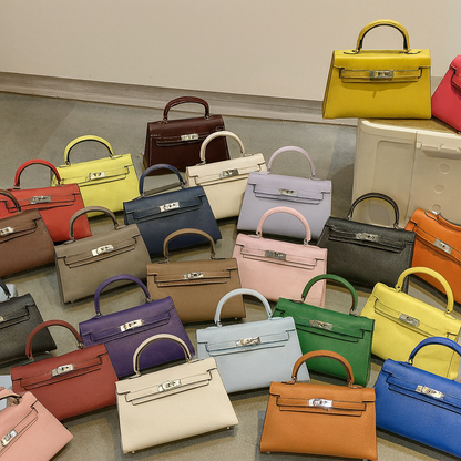 Elegant Structured Bag Wholesale |22 cm PU Handbag Silver | GREEN Factory