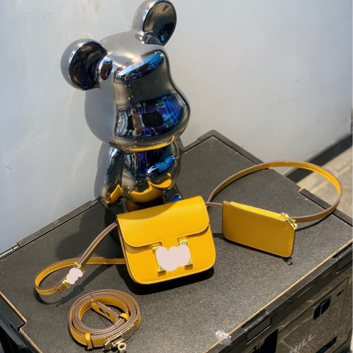 Mini Structured Flap Bag Wholesale | H398 12cm PU Crossbody | GREEN Factory