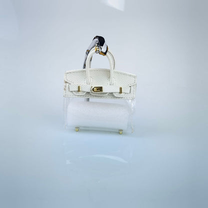 Mini PU Bag with Clear PVC Case | Colorful Handbag Ornament & Gift Display