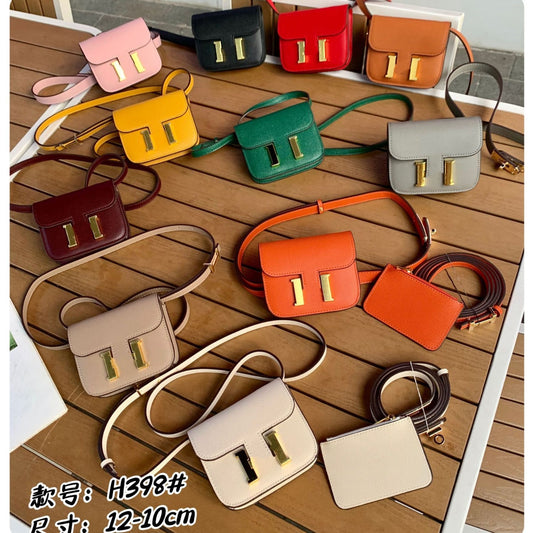 Mini Structured Flap Bag Wholesale | H398 12cm PU Crossbody | GREEN Factory