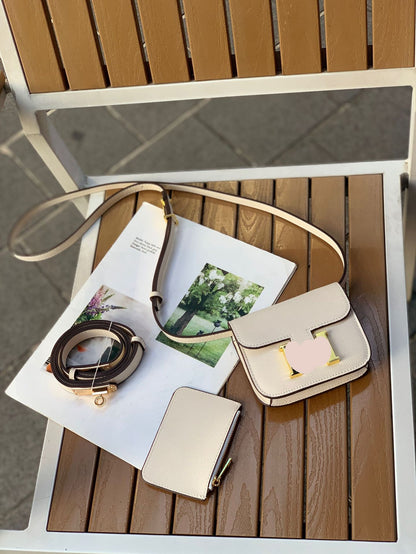 Mini Structured Flap Bag Wholesale | H398 12cm PU Crossbody | GREEN Factory