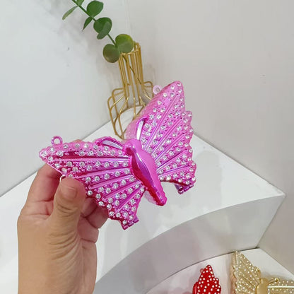 Butterfly Rhinestone Evening Clutch Bag – Sparkly Crystal Mini Crossbody