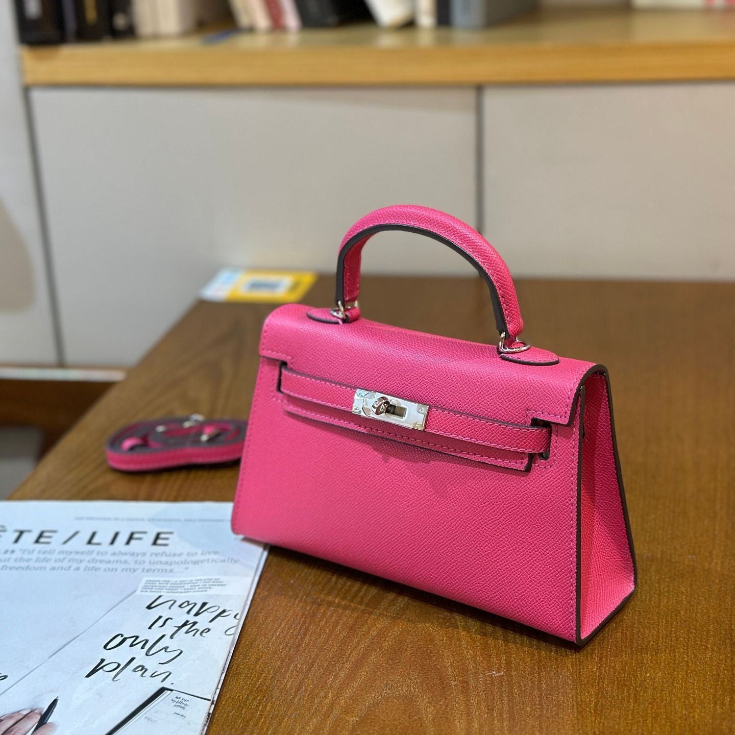 Elegant Structured Bag Wholesale |22 cm PU Handbag Silver | GREEN Factory