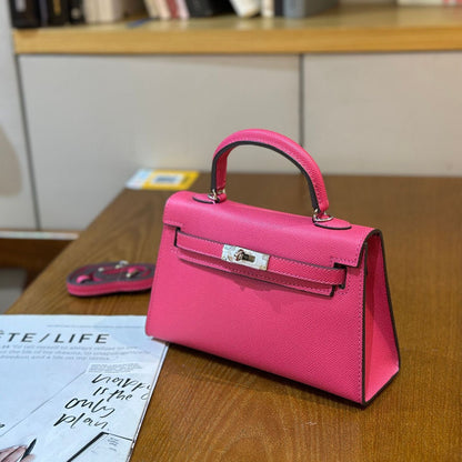 Elegant Structured Bag Wholesale |22 cm PU Handbag Silver | GREEN Factory