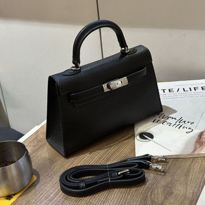 Elegant Structured Bag Wholesale |22 cm PU Handbag Silver | GREEN Factory