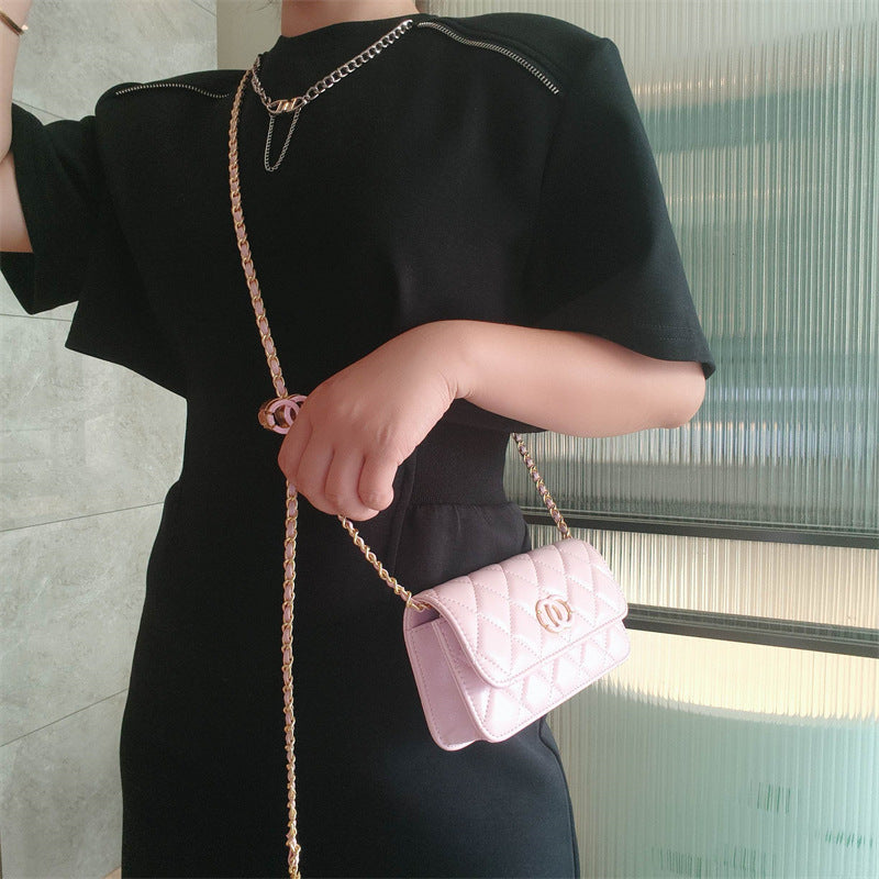 C Series · Mini Genuine Leather Quilted Wallet-On-Chain Bag – 5 Colors | Crossbody & Clutch | Greenyuna