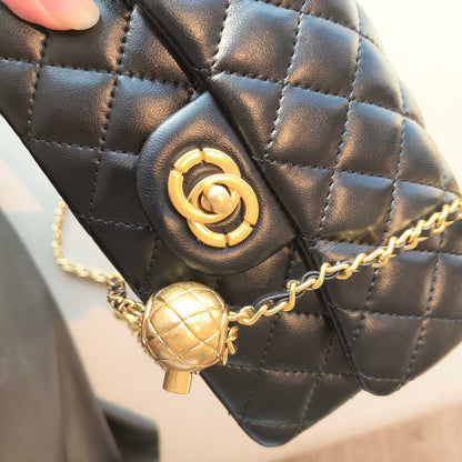 C Series · Mini Genuine Leather Quilted Chain Crossbody Bag – 7 Colors | Classic Small Flap | Greenyuna