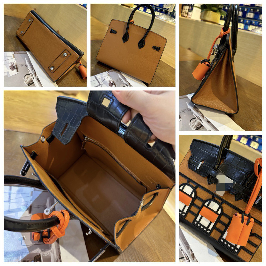 Elegant Structured Bag Wholesale | 25cm PU Handbag Gold Hardware | GREEN Factory