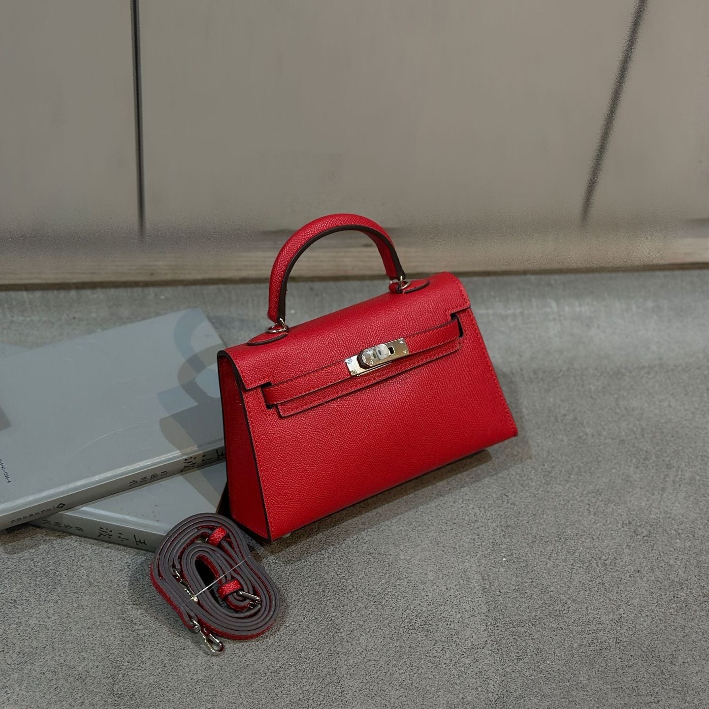 Elegant Structured Bag Wholesale |22 cm PU Handbag Silver | GREEN Factory