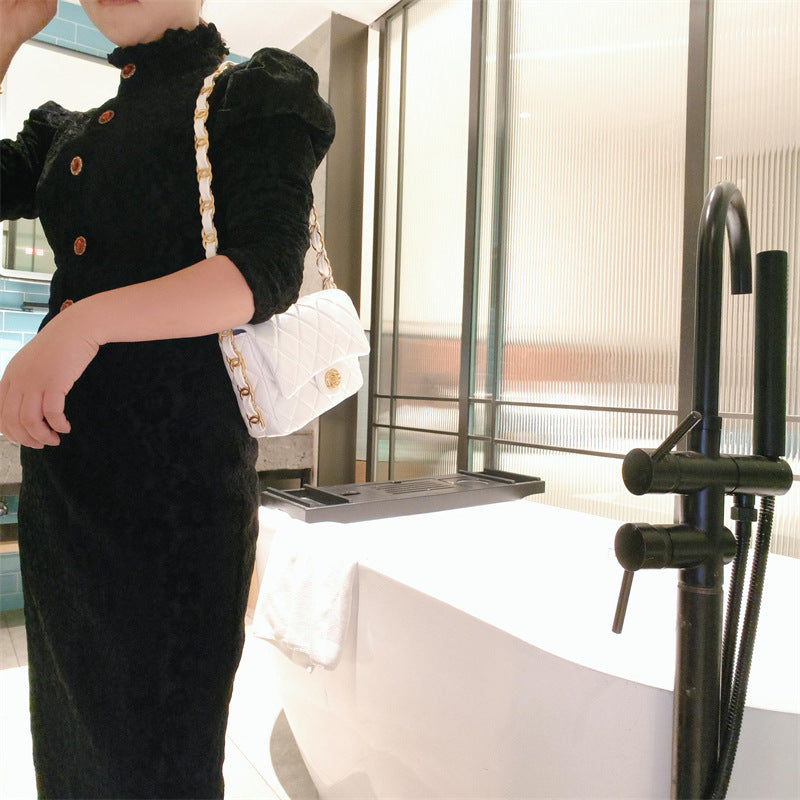 Mini Genuine Leather Quilted Flap Crossbody Bag – 6 Colors | Gold Chain | Greenyuna