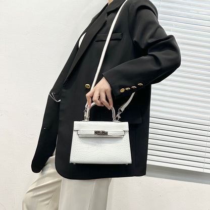 H Series Croc-Embossed Top-Handle Bag | 22cm | Factory Direct Wholesale