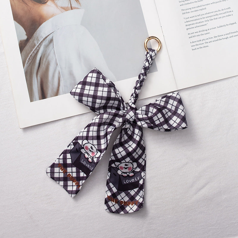 Silk Scarf Bag Charm – Twilly Ribbon Purse Accessory | Greenyuna