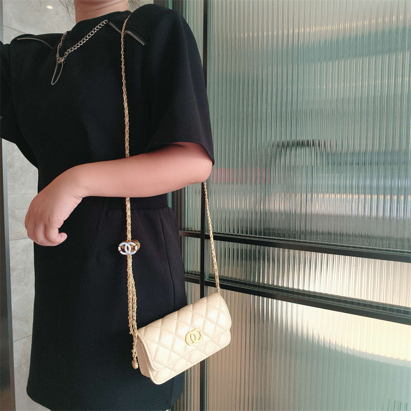 C Series · Mini Genuine Leather Quilted Wallet-On-Chain Bag – 5 Colors | Crossbody & Clutch | Greenyuna