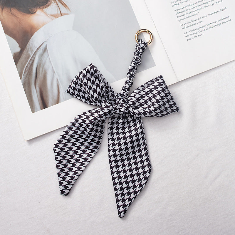 Silk Scarf Bag Charm – Twilly Ribbon Purse Accessory | Greenyuna