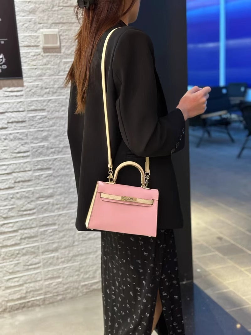 22cm Mini Structured Top-Handle Bag | Crossbody & Handbag | GREEN Factory Direct