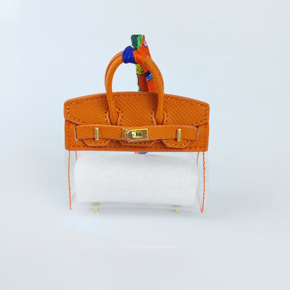 Mini PU Bag with Clear PVC Case | Colorful Handbag Ornament & Gift Display