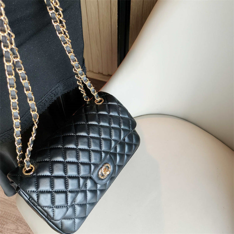 C Series · Genuine Leather Quilted Flap Chain Shoulder Bag – Multi Colors | Large Capacity | Greenyuna