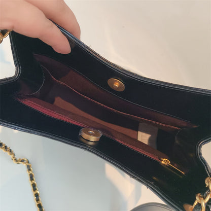 C Series · Genuine Leather Quilted Chain Shoulder Tote Bag – 5 Colors | Soft Hobo Style | Greenyuna