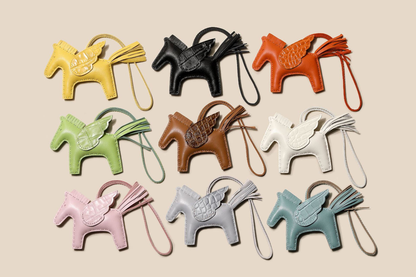 PU Horse Bag Charm | Cute Leather Pendant for Handbags, Keys & Accessories