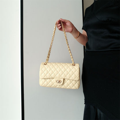 Genuine Leather Quilted Flap Shoulder Bag – Pastel Colors | Chain Strap | MOQ 2 | Greenyuna