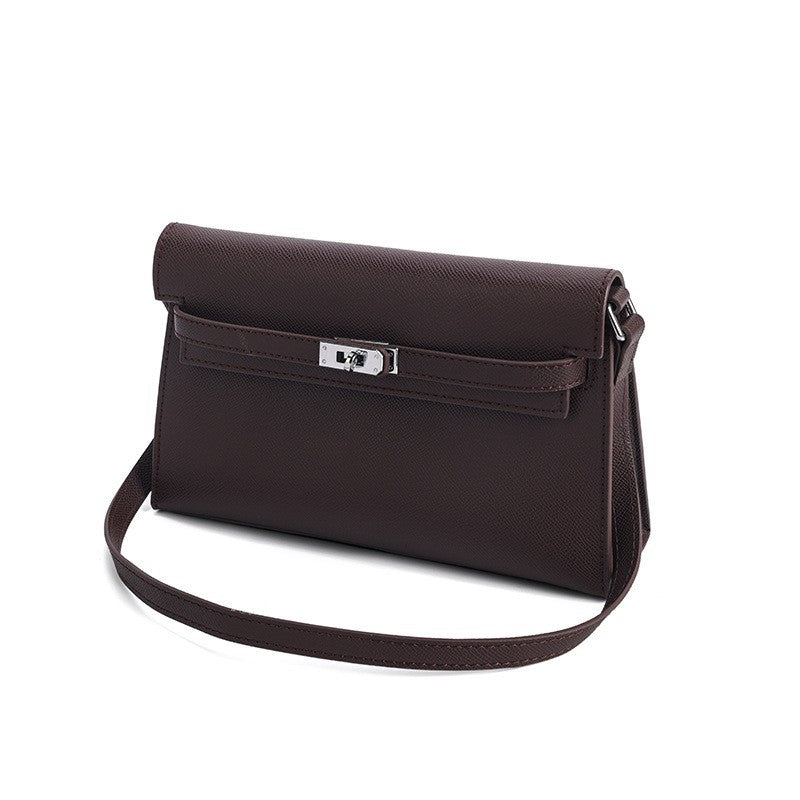 Classic Structured Handbag Wholesale | H Series 25 cm PU Top Handle Bag | GREEN Factory