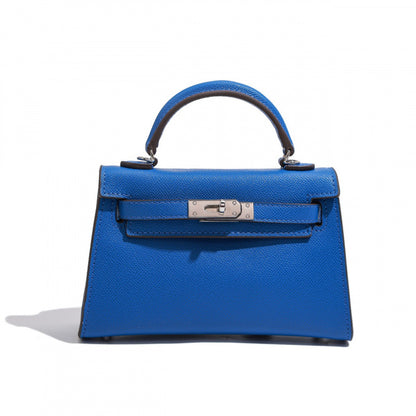 Elegant Structured Bag Collection | H Series Handbags Wholesale | 19cm silver PU leather GREEN Factory