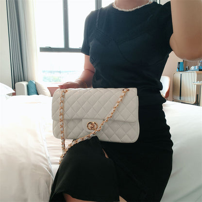 Genuine Leather Quilted Flap Shoulder Bag – Pastel Colors | Chain Strap | MOQ 2 | Greenyuna