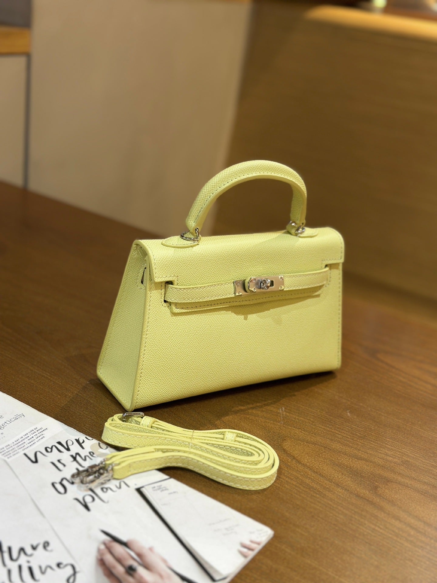 Elegant Structured Bag Wholesale |22 cm PU Handbag Silver | GREEN Factory